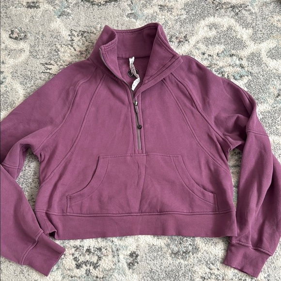 Lululemon Scuba Oversized Funnel Neck Half-Zip in Vintage Plum M/L - Picture 1 of 9